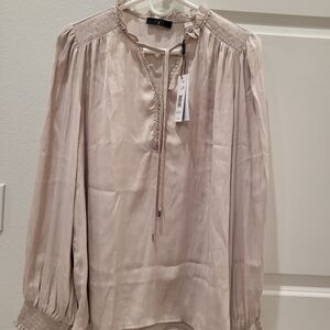 Tahari Pearl Glow Color Blouse